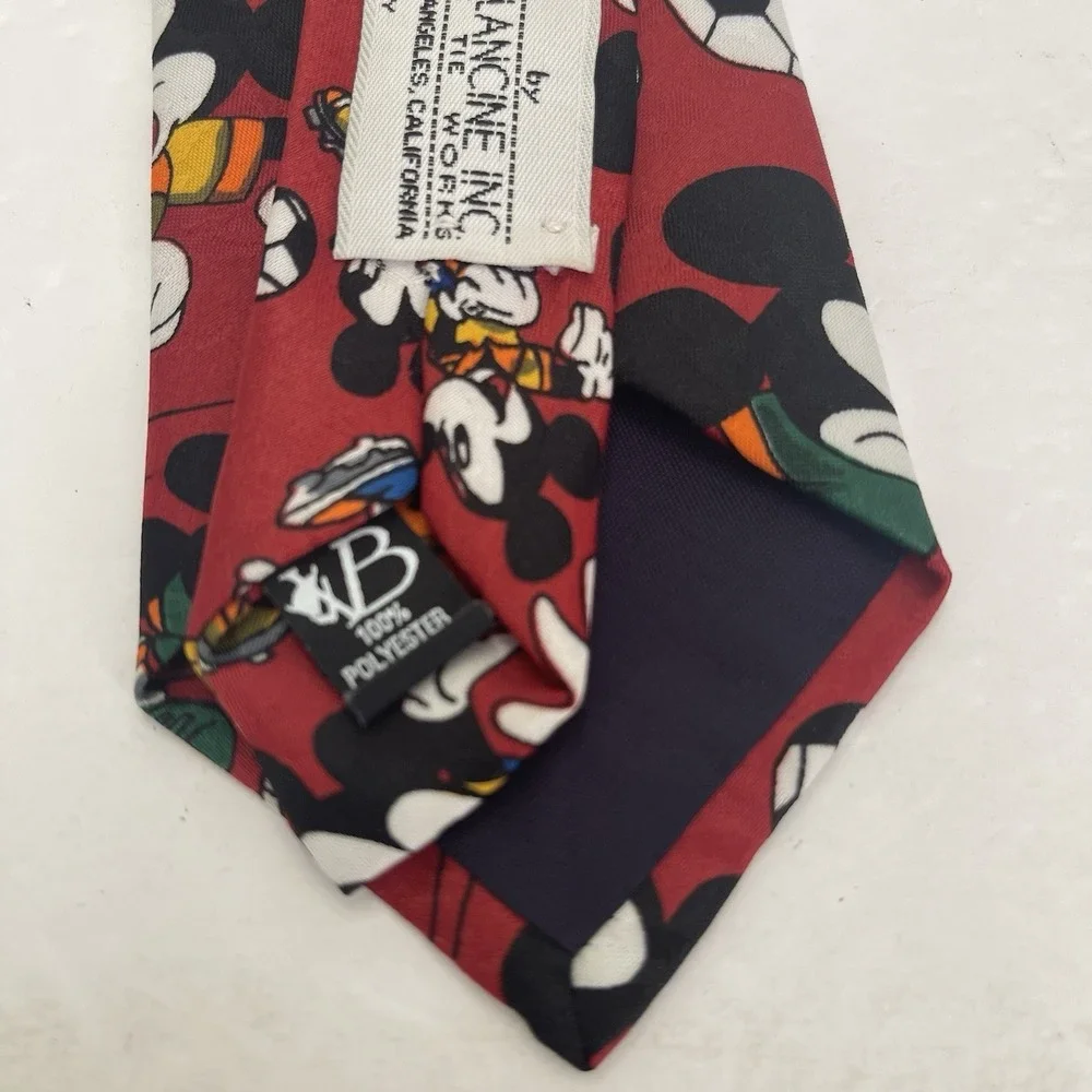 Vintage Mickey Unlimited Mens Soccer Tie Sports Balance Inc Disney The Tie Works